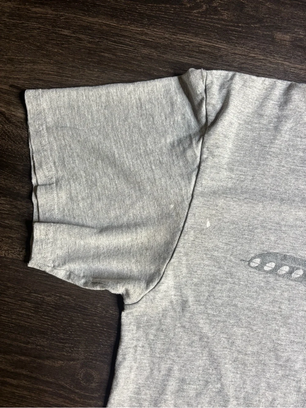 Vintage Y2K Nike Grey Tshirt Size L Has Distressing - Picture 3 of 5